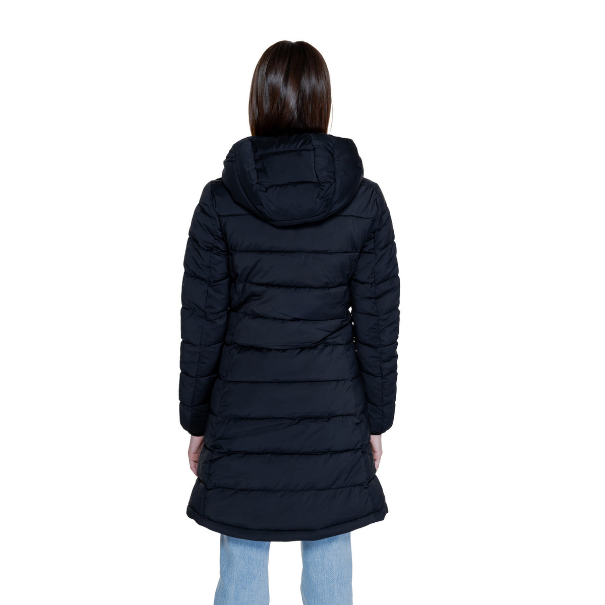 Guess Windjack Dames Zwart Capuchon