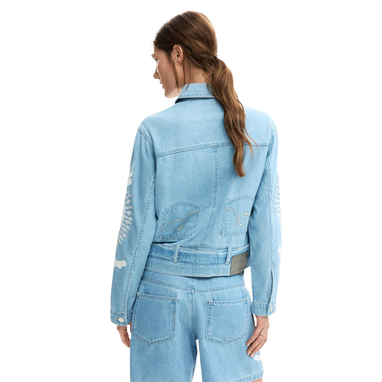 Desigual Print Jack Dames Lichtblauw