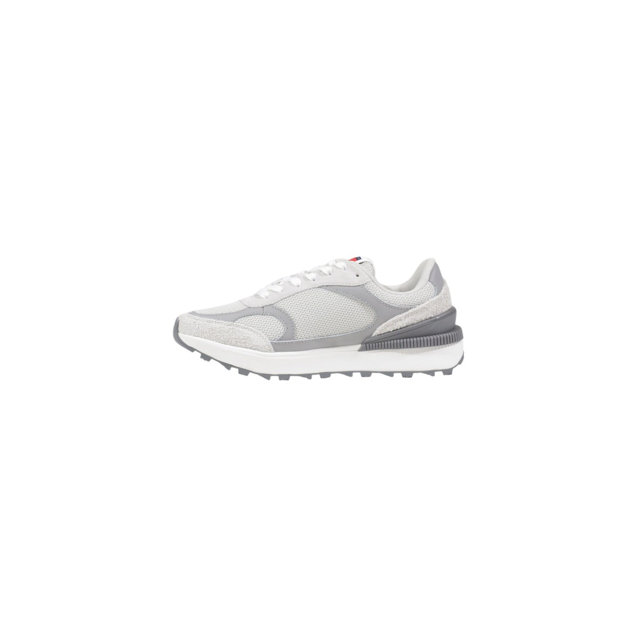 Tommy Hilfiger Jeans Sneakers Dames Grijs Leer
