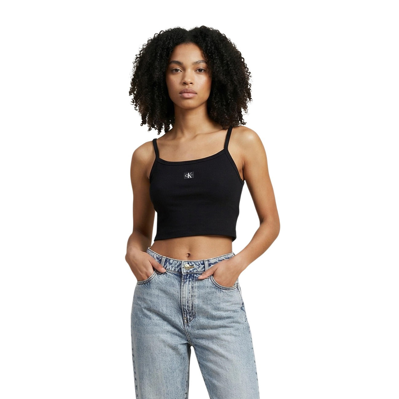 Calvin Klein Jeans Epaullet Top Dames Groen
