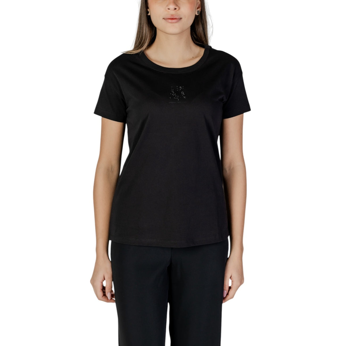 Armani Exchange T-shirt Dames Zwart