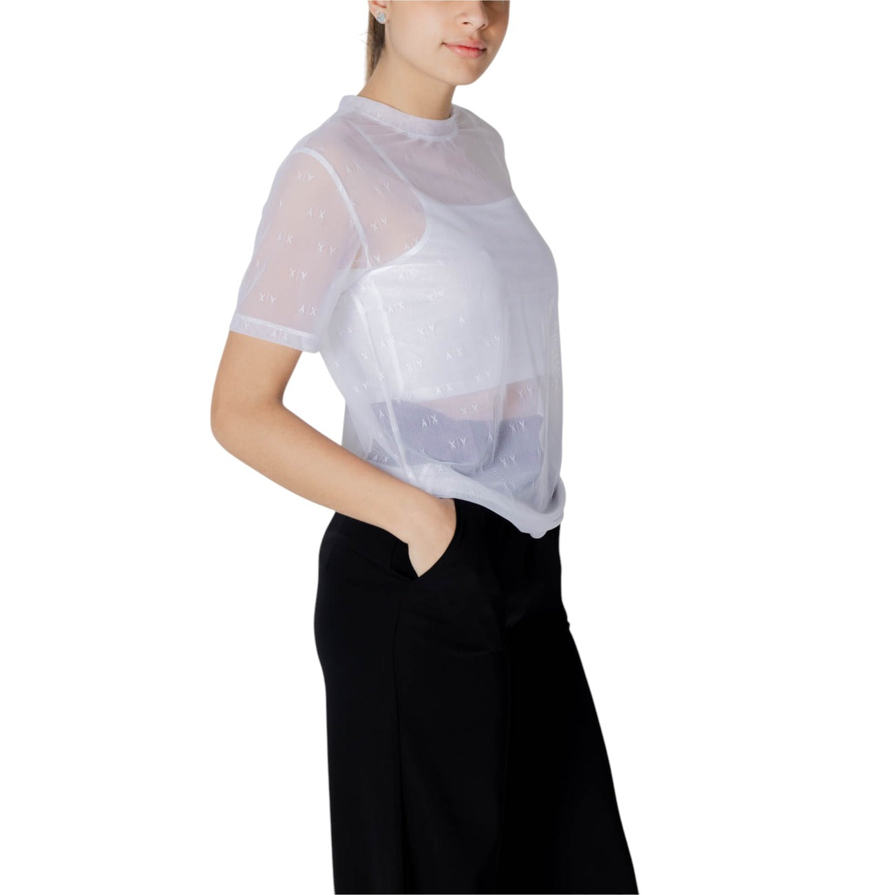 Armani Exchange T-shirt Dames Wit