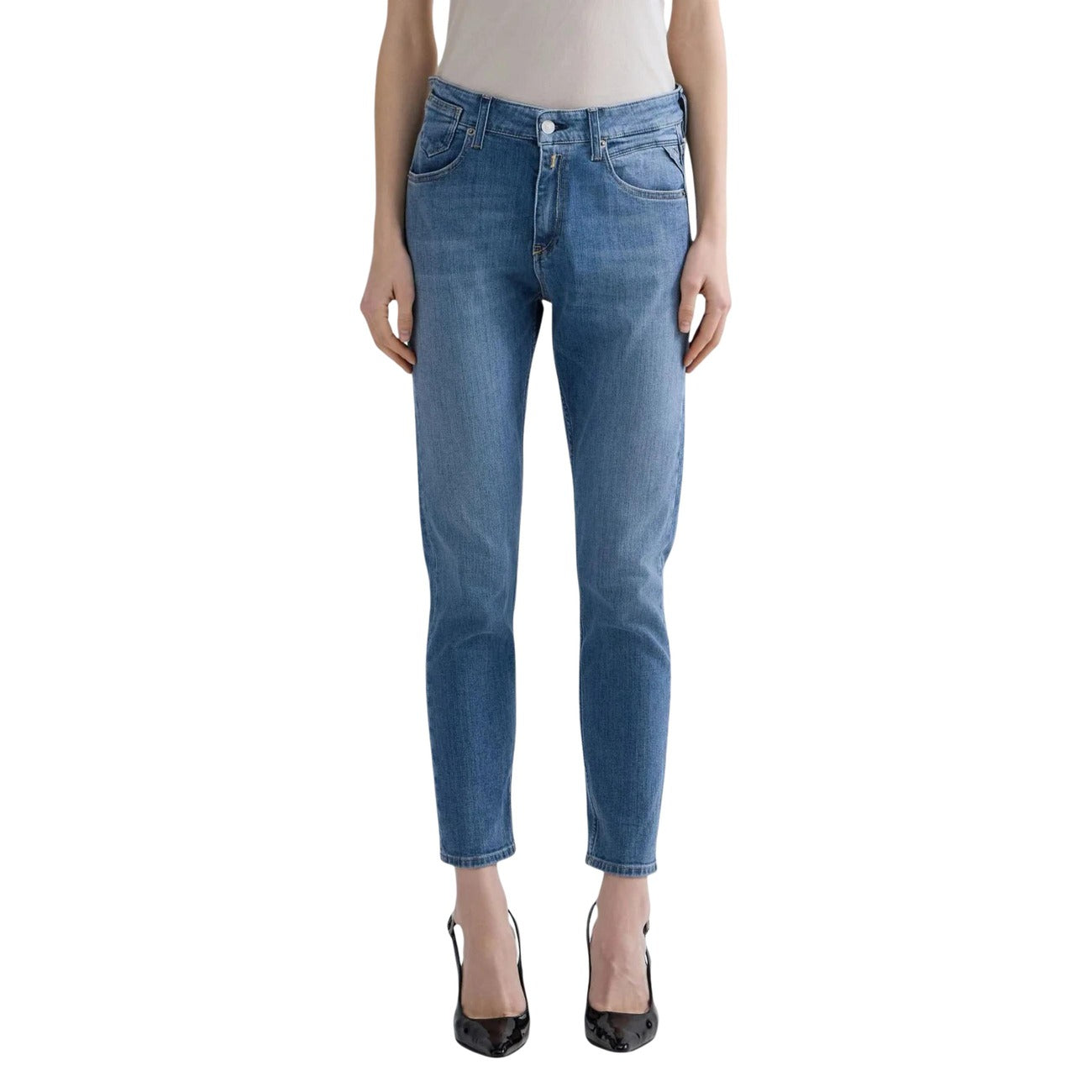 Replay Jeans Dames Blauw