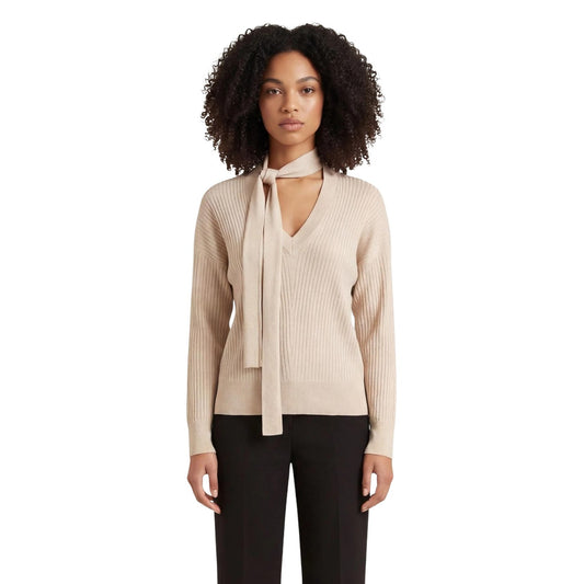 Liu Jo V-hals Trui Dames Beige