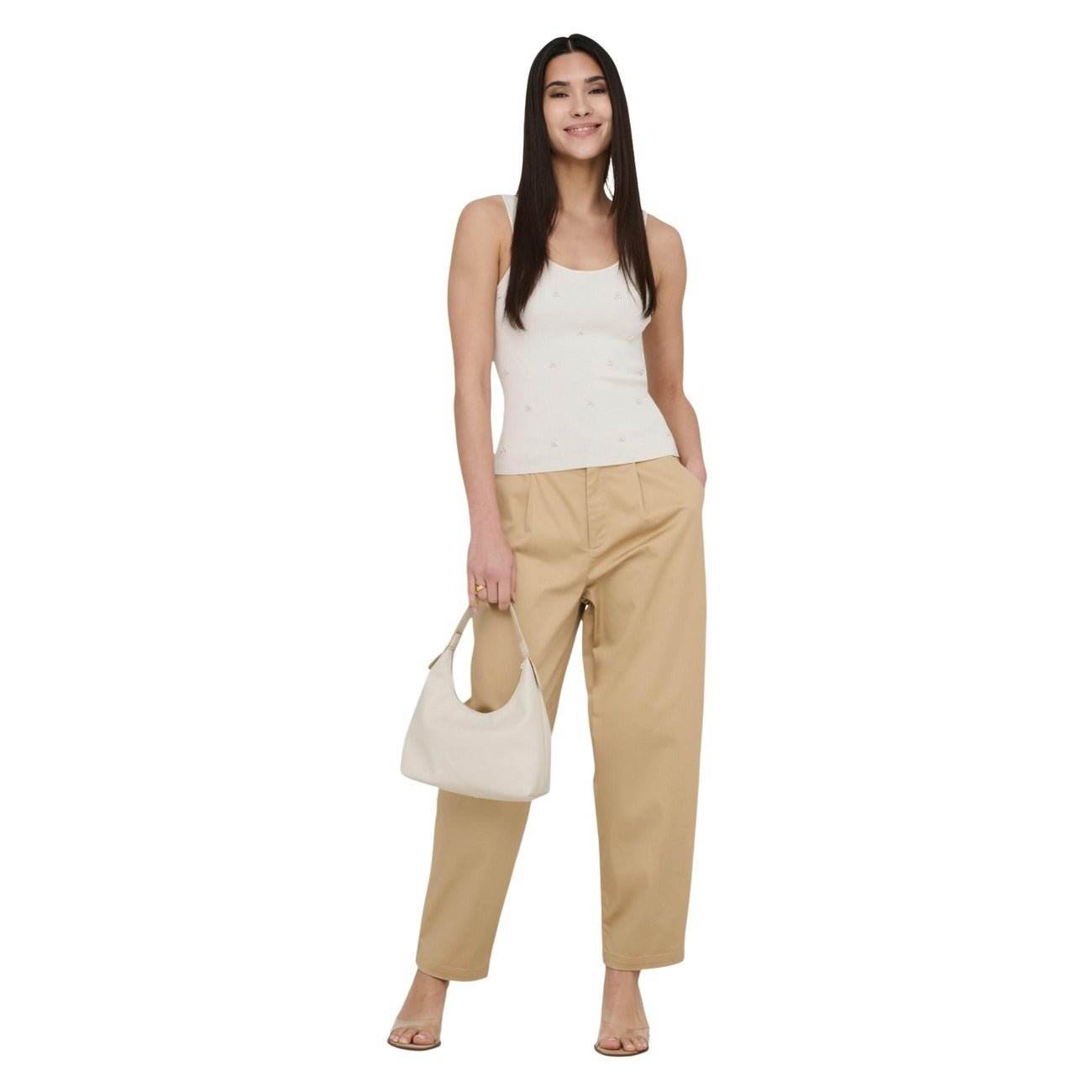 Only Broek Dames Beige