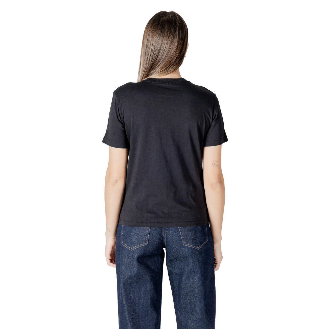 Calvin Klein Jeans Print T-shirt Dames Zwart