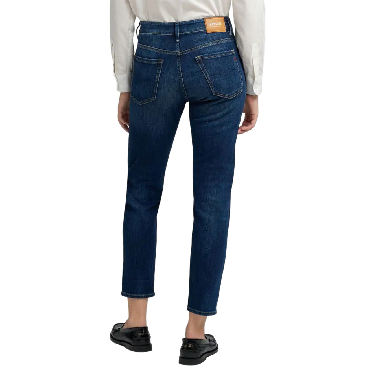 Replay Jeans Dames Blauw