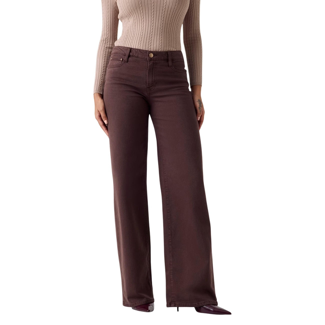 Guess Broek Dames Beige
