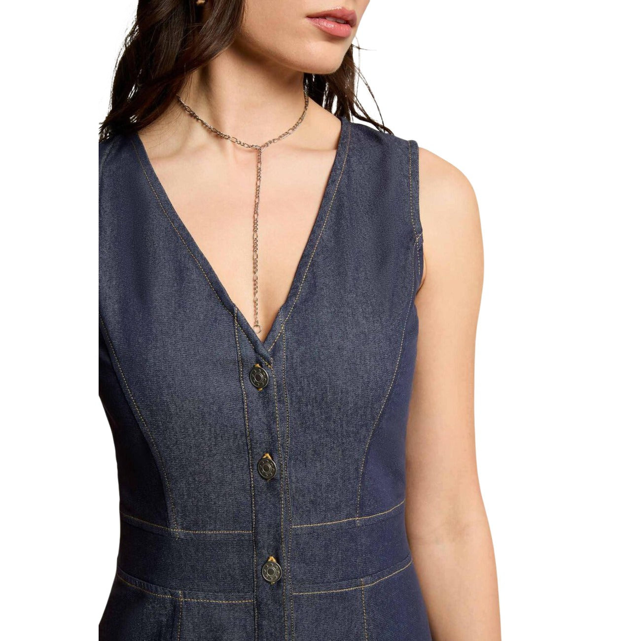 Morgan De Toi Elegante Jurk Dames Blauw