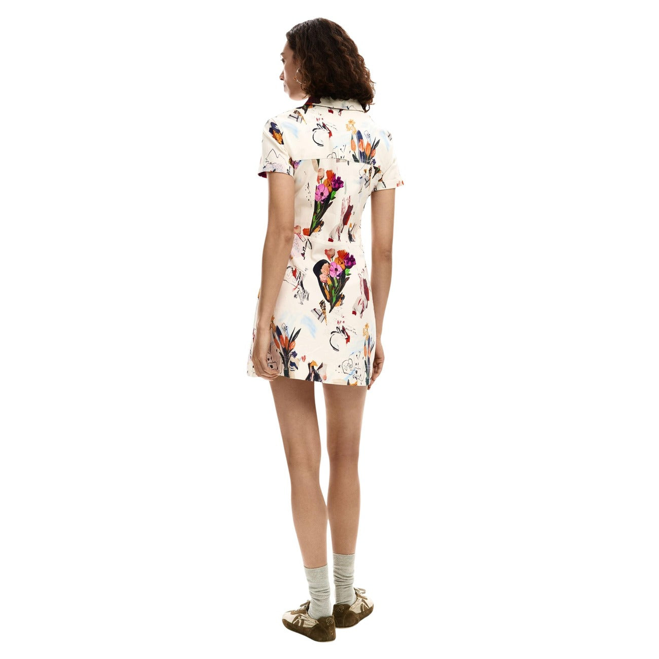 Desigual Bloemenjurk Dames Beige