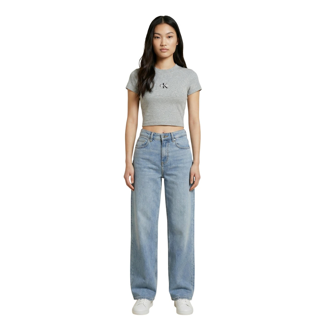 Calvin Klein Jeans T-shirt Dames Grijs