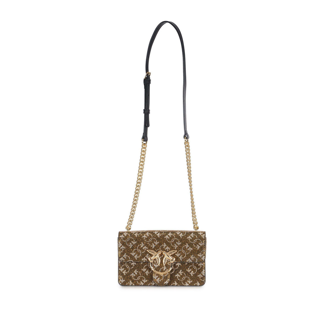 Pinko Schoudertas Dames Bruin